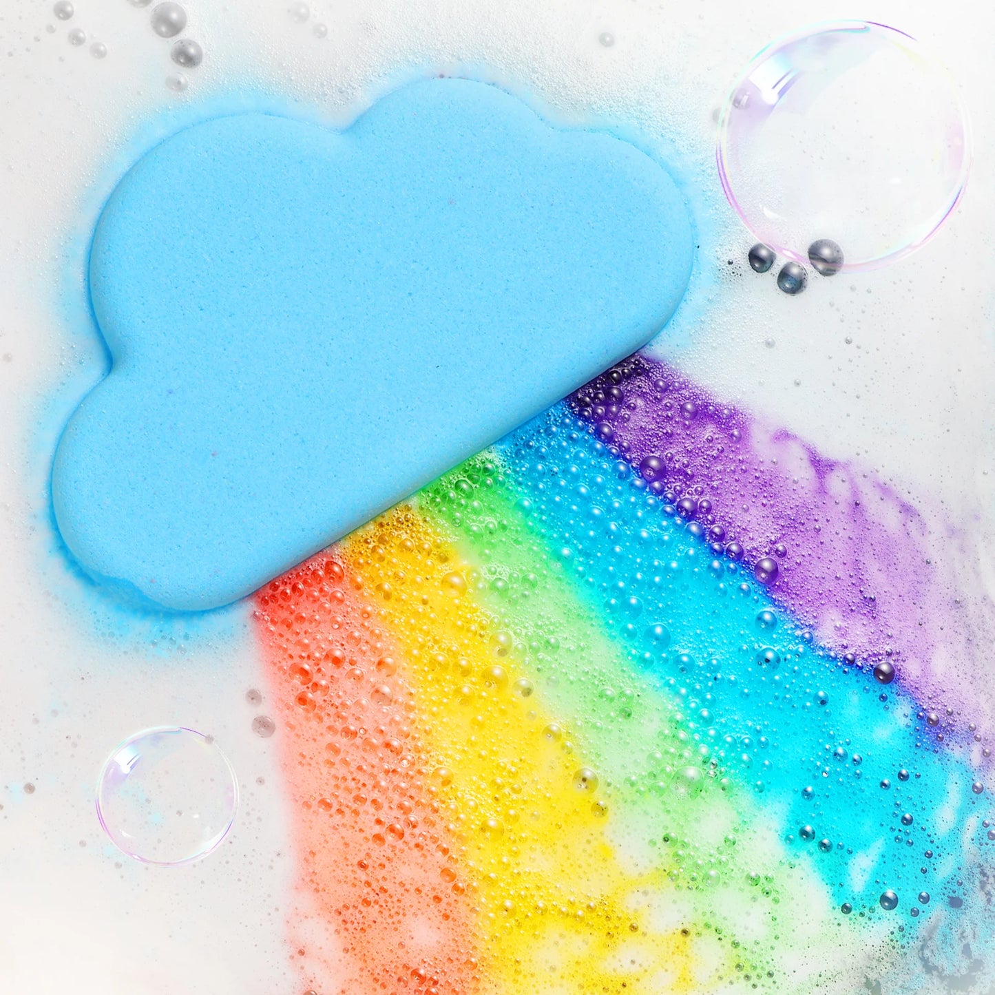 Rainbow Bath Bombs Gift Set, Handmade Organic Bath Bombs for Kids Girls, Natural Kid Bubble Bath Fizzy