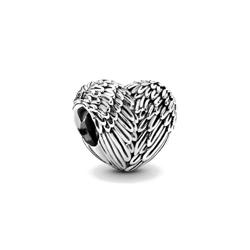 2025 New S925 Silver Spring Ball Bear Cross Pendant Suitable for Original Bracelets DIY Accessories Women's Charm Jewelry Gifts