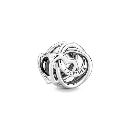 2025 New S925 Silver Spring Ball Bear Cross Pendant Suitable for Original Bracelets DIY Accessories Women's Charm Jewelry Gifts