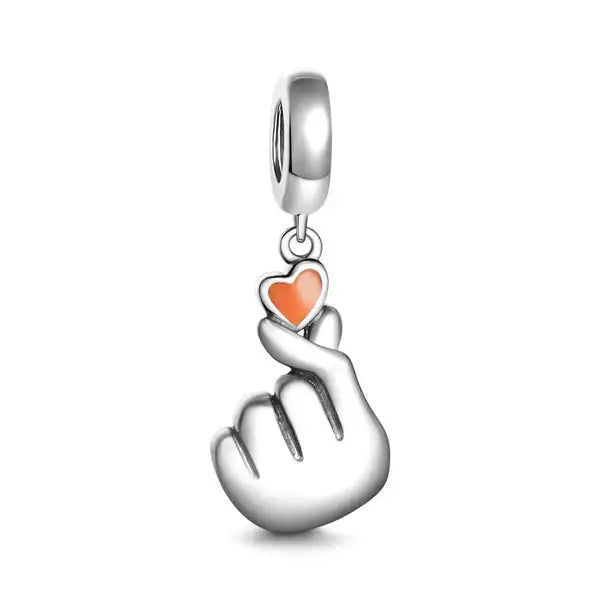 2025 New S925 Silver Spring Ball Bear Cross Pendant Suitable for Original Bracelets DIY Accessories Women's Charm Jewelry Gifts
